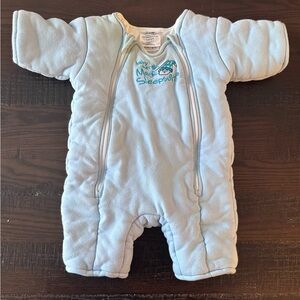 Baby Merlin Magic Sleepsuit 6-9 Months Large Warm Blue